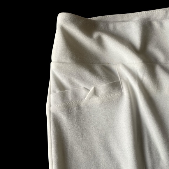 NWT SOHO Appearal Ltd. White Flare Dress Pants L - Picture 2 of 5